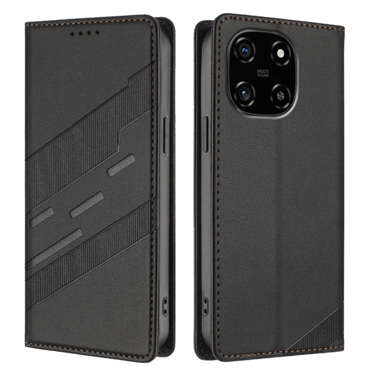 For Blackview Color 6 Embossed Multi-functional Wallet Retro Leather Phone Case
