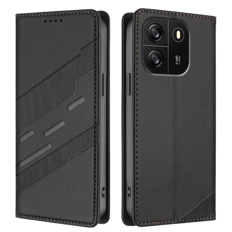 For Blackview Wave 6C Embossed Multi-functional Wallet Retro Leather Phone Case