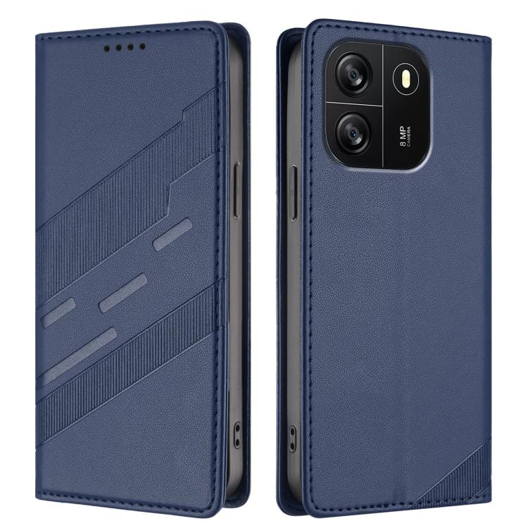For Blackview Wave 6C Embossed Multi-functional Wallet Retro Leather Phone Case