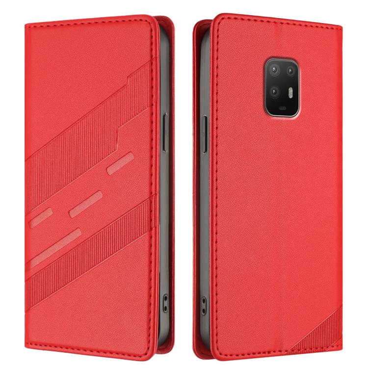 For Fujitsu Arrows 5G F-51A Embossed Multi-functional Wallet Retro Leather Phone Case
