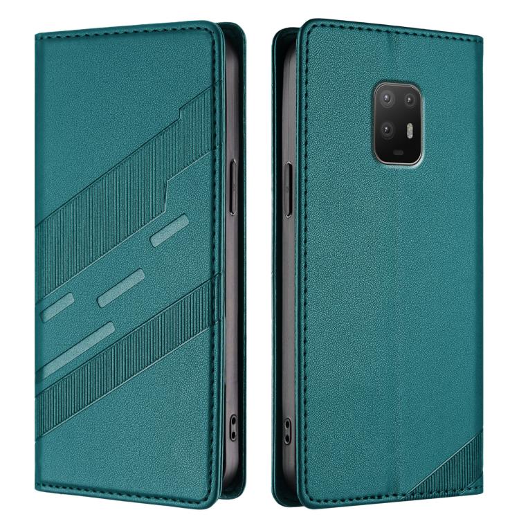For Fujitsu Arrows 5G F-51A Embossed Multi-functional Wallet Retro Leather Phone Case
