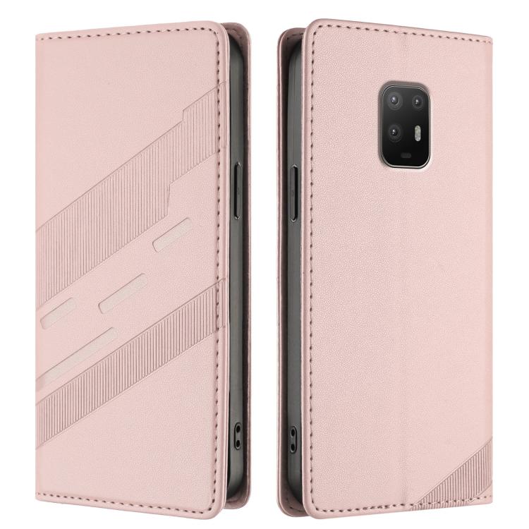 For Fujitsu Arrows 5G F-51A Embossed Multi-functional Wallet Retro Leather Phone Case