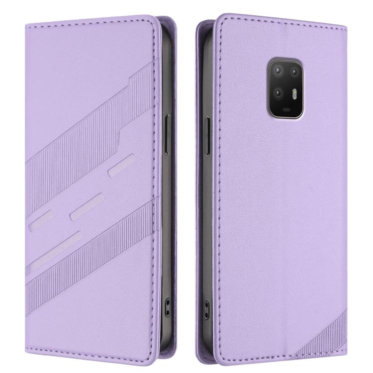 For Fujitsu Arrows 5G F-51A Embossed Multi-functional Wallet Retro Leather Phone Case