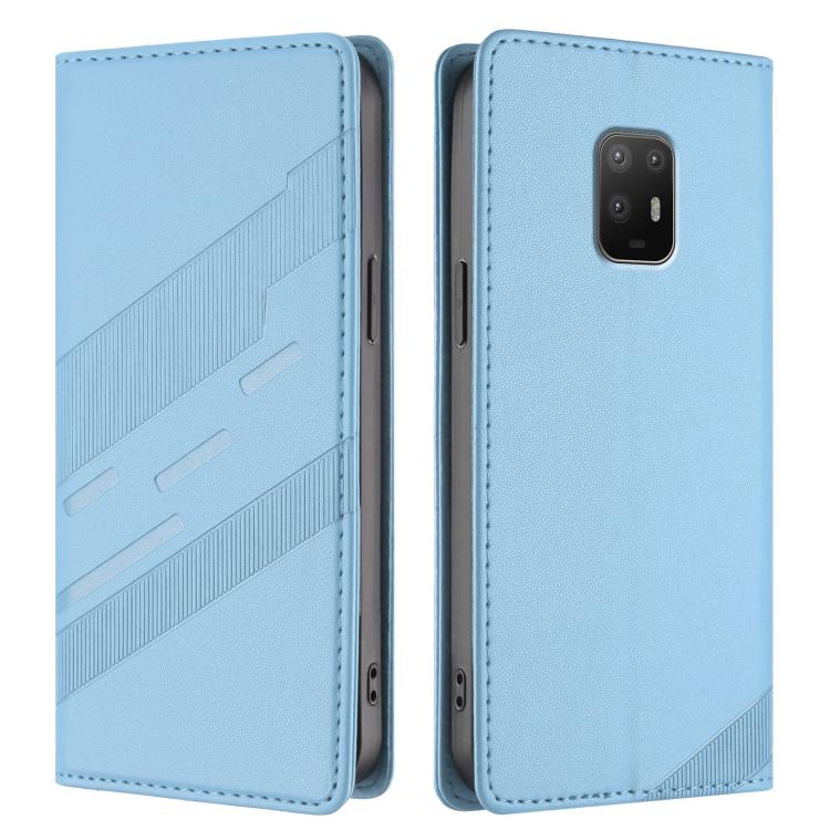 For Fujitsu Arrows 5G F-51A Embossed Multi-functional Wallet Retro Leather Phone Case