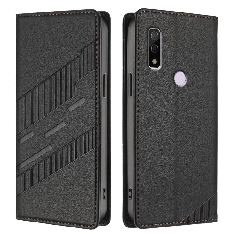 For Fujitsu Arrows F-51B Embossed Multi-functional Wallet Retro Leather Phone Case