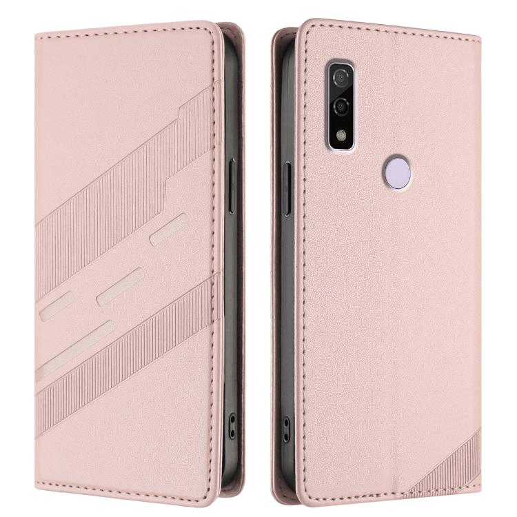 For Fujitsu Arrows F-51B Embossed Multi-functional Wallet Retro Leather Phone Case