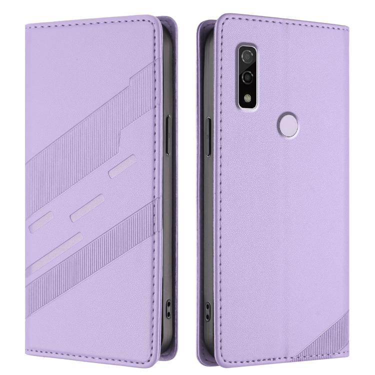 For Fujitsu Arrows F-51B Embossed Multi-functional Wallet Retro Leather Phone Case