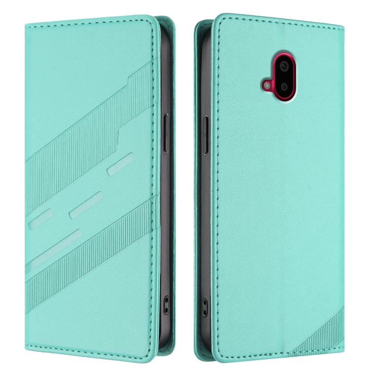For Fujitsu Arrows F-52B Embossed Multi-functional Wallet Retro Leather Phone Case