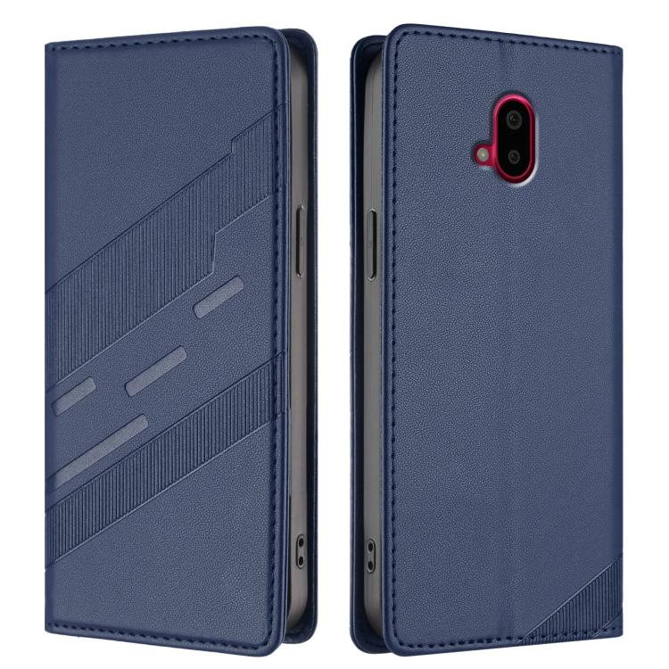 For Fujitsu Arrows F-52B Embossed Multi-functional Wallet Retro Leather Phone Case