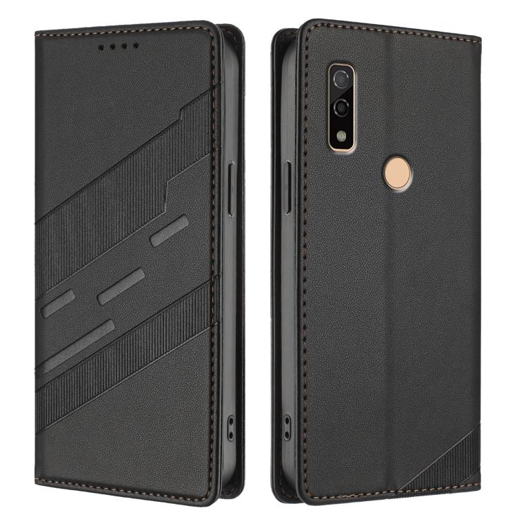 For Fujitsu Arrows We3 Embossed Multi-functional Wallet Retro Leather Phone Case