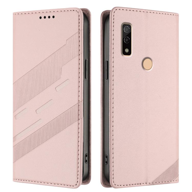 For Fujitsu Arrows We3 Embossed Multi-functional Wallet Retro Leather Phone Case