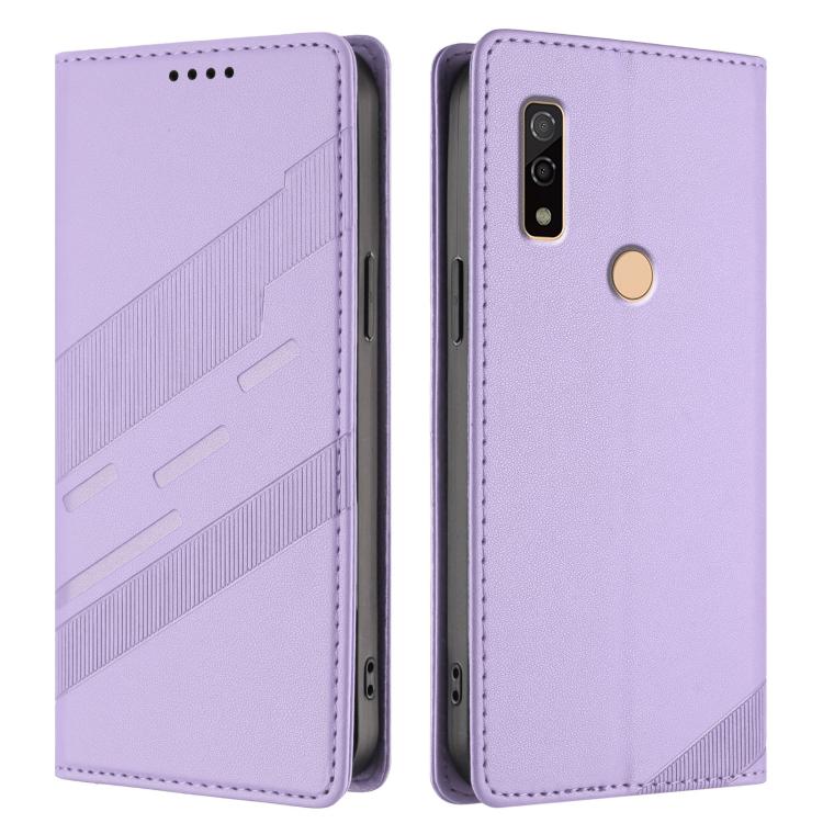 For Fujitsu Arrows We3 Embossed Multi-functional Wallet Retro Leather Phone Case