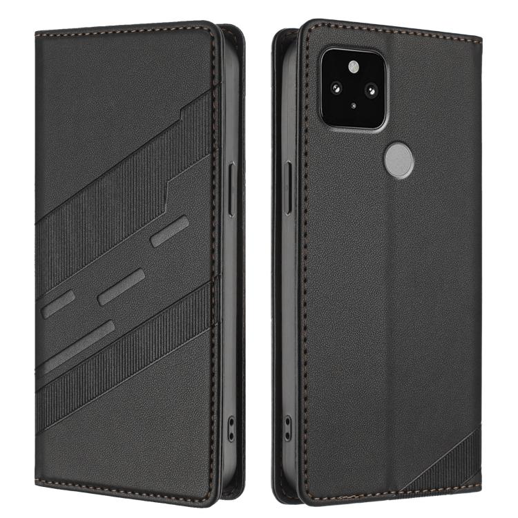 For Google Pixel 5 Embossed Multi-functional Wallet Retro Leather Phone Case