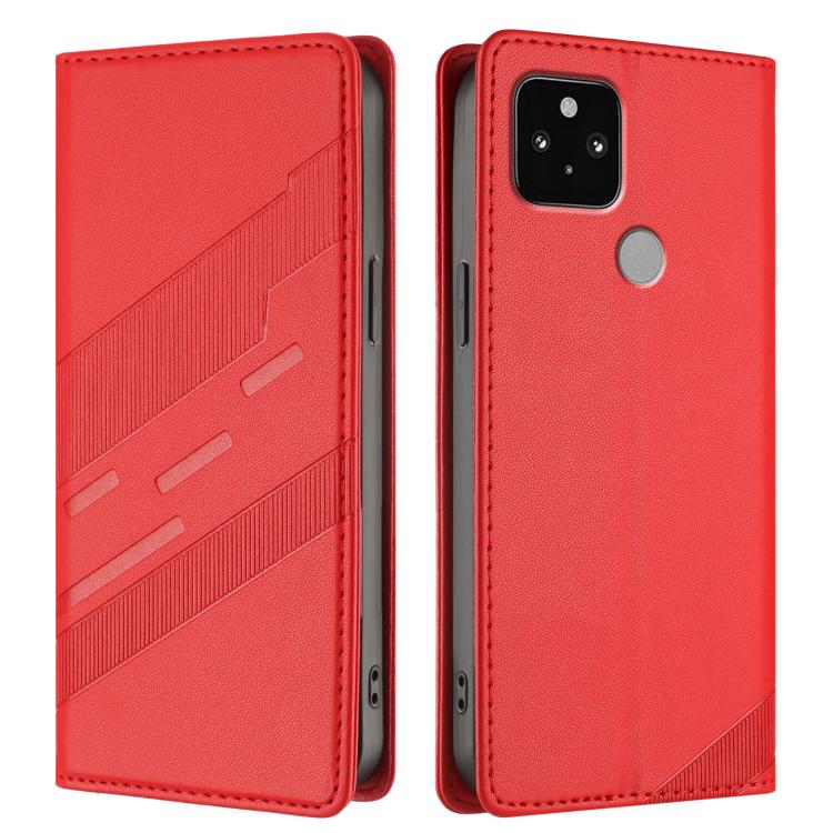 For Google Pixel 5 Embossed Multi-functional Wallet Retro Leather Phone Case