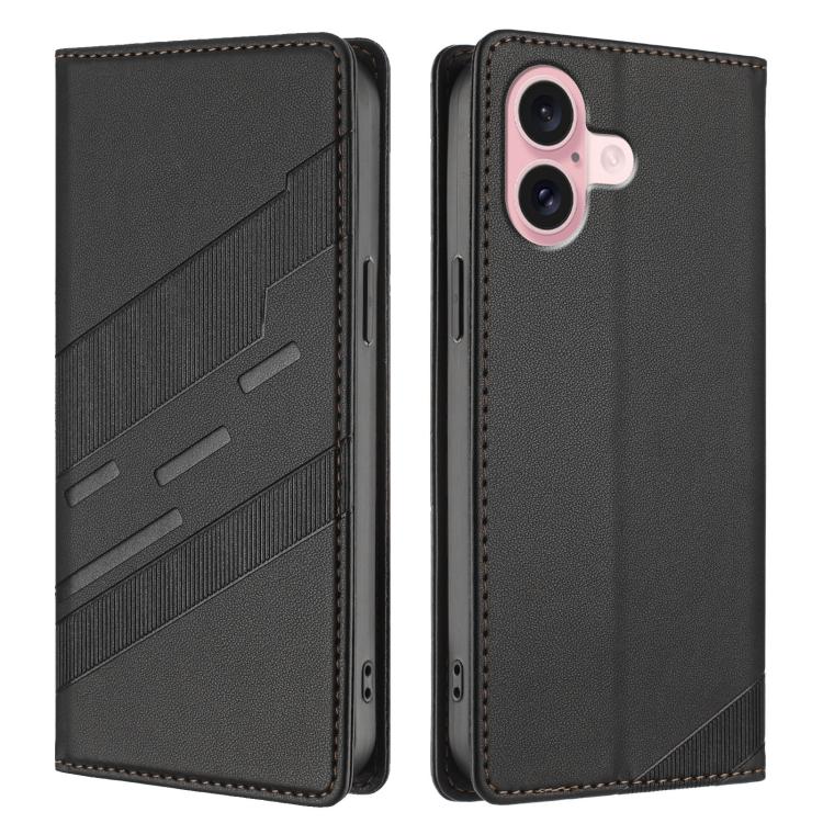For iPhone 16 Embossed Multi-functional Wallet Retro Leather Phone Case
