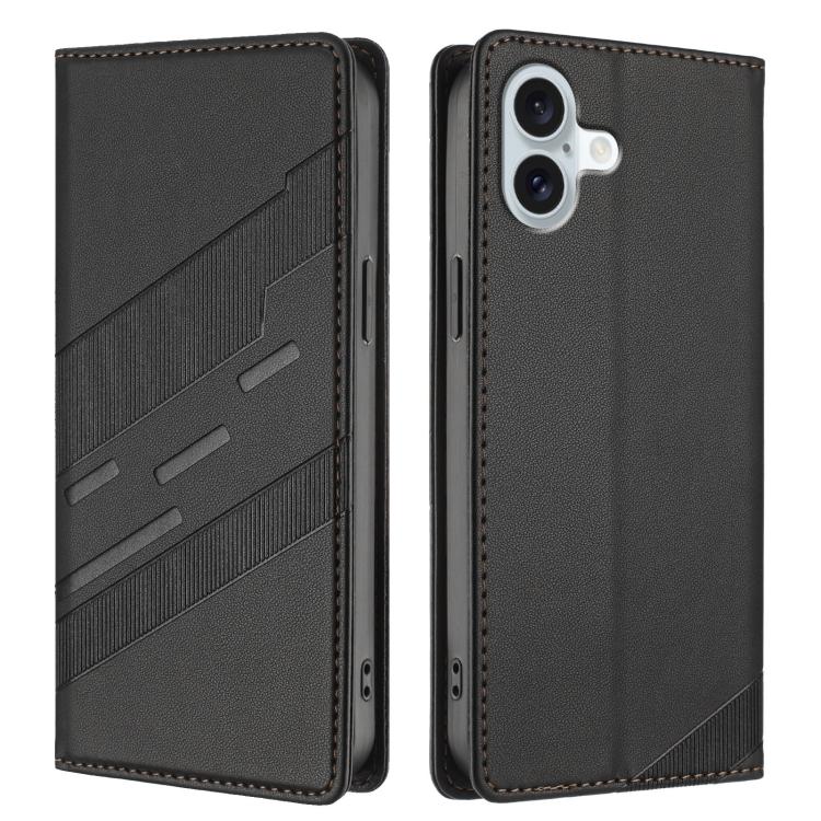 For iPhone 16 Plus Embossed Multi-functional Wallet Retro Leather Phone Case