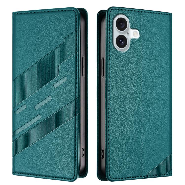 For iPhone 16 Plus Embossed Multi-functional Wallet Retro Leather Phone Case