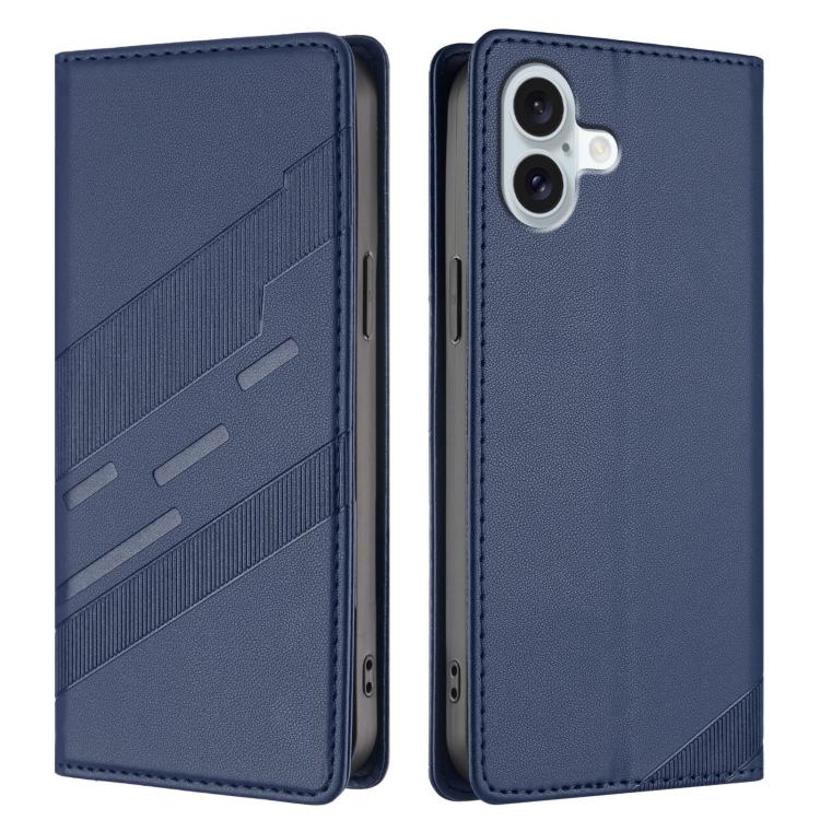 For iPhone 16 Plus Embossed Multi-functional Wallet Retro Leather Phone Case