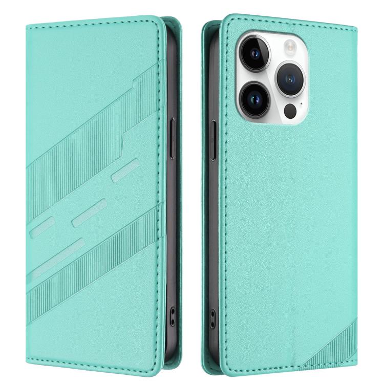 For iPhone 15 Pro Embossed Multi-functional Wallet Retro Leather Phone Case