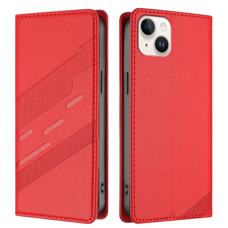 For iPhone 15 Plus Embossed Multi-functional Wallet Retro Leather Phone Case