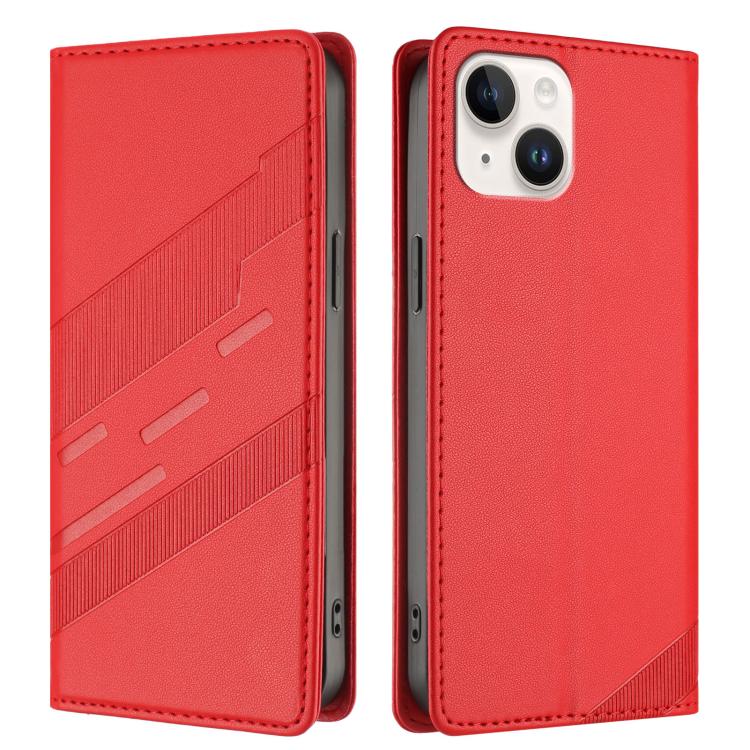 For iPhone 14 / 13 Embossed Multi-functional Wallet Retro Leather Phone Case