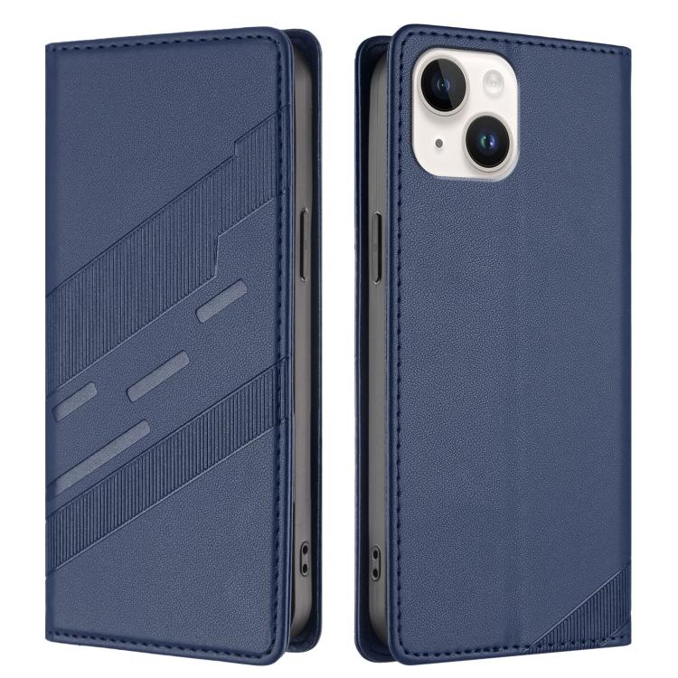 For iPhone 14 / 13 Embossed Multi-functional Wallet Retro Leather Phone Case