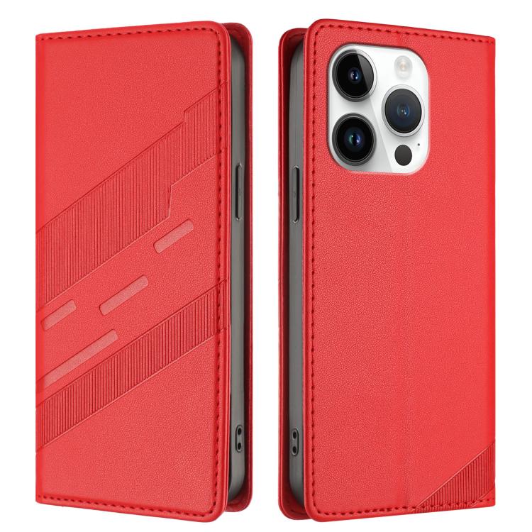 For iPhone 14 Pro Embossed Multi-functional Wallet Retro Leather Phone Case