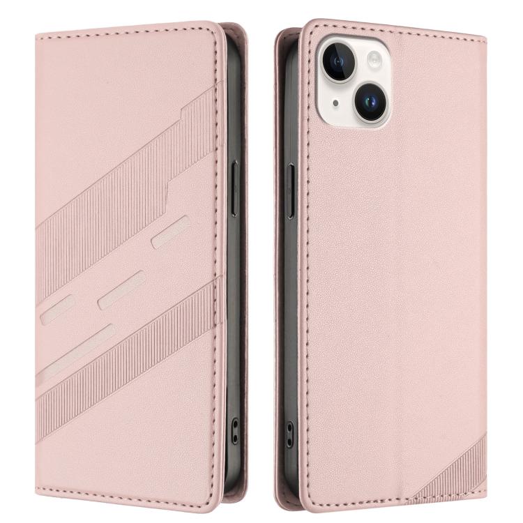 For iPhone 14 Plus Embossed Multi-functional Wallet Retro Leather Phone Case