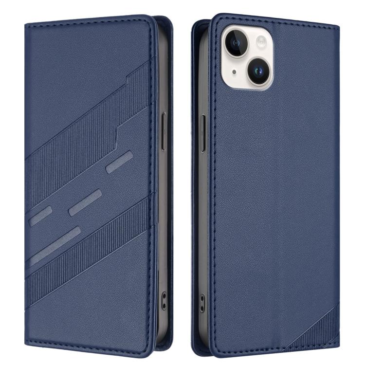 For iPhone 14 Plus Embossed Multi-functional Wallet Retro Leather Phone Case