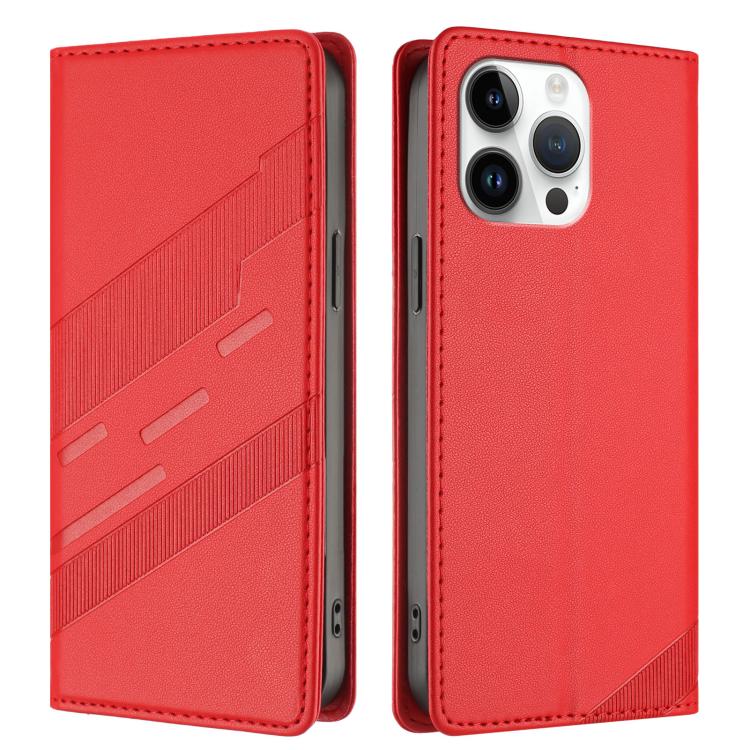 For iPhone 14 Pro Max Embossed Multi-functional Wallet Retro Leather Phone Case