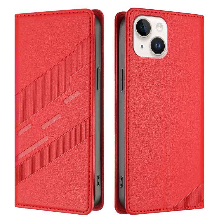 For iPhone 13 mini Embossed Multi-functional Wallet Retro Leather Phone Case