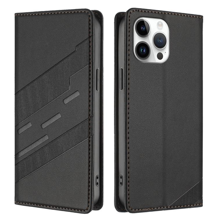 For iPhone 13 Pro Max Embossed Multi-functional Wallet Retro Leather Phone Case