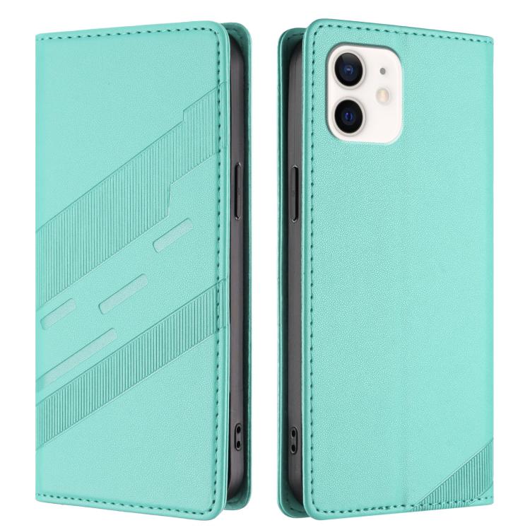 For iPhone 12 mini Embossed Multi-functional Wallet Retro Leather Phone Case
