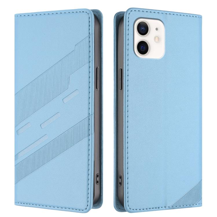 For iPhone 12 mini Embossed Multi-functional Wallet Retro Leather Phone Case