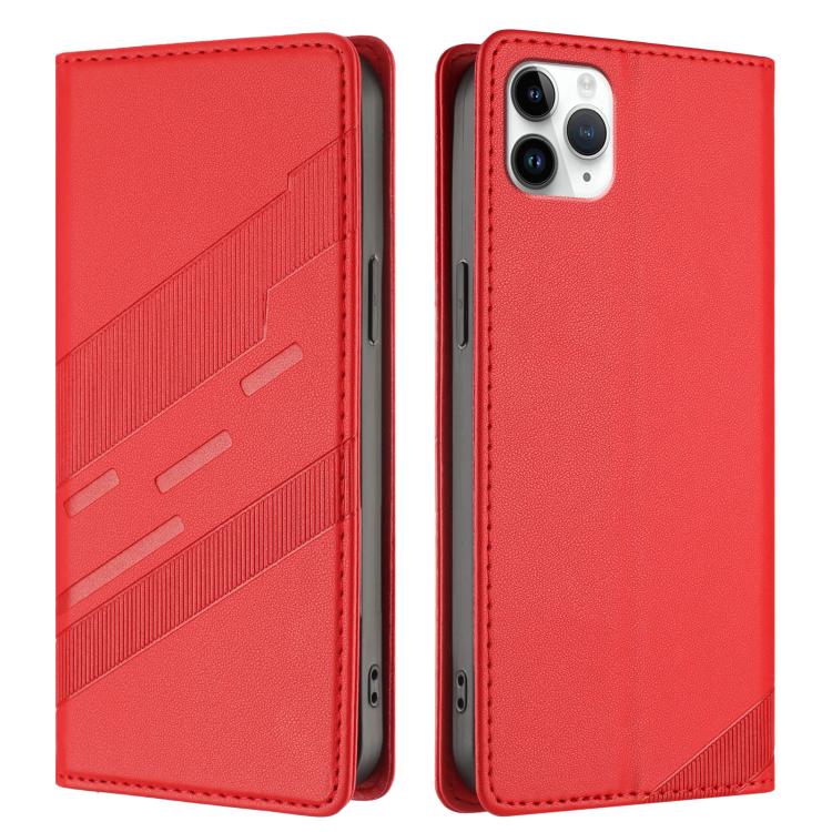 For iPhone 11 Pro Max Embossed Multi-functional Wallet Retro Leather Phone Case
