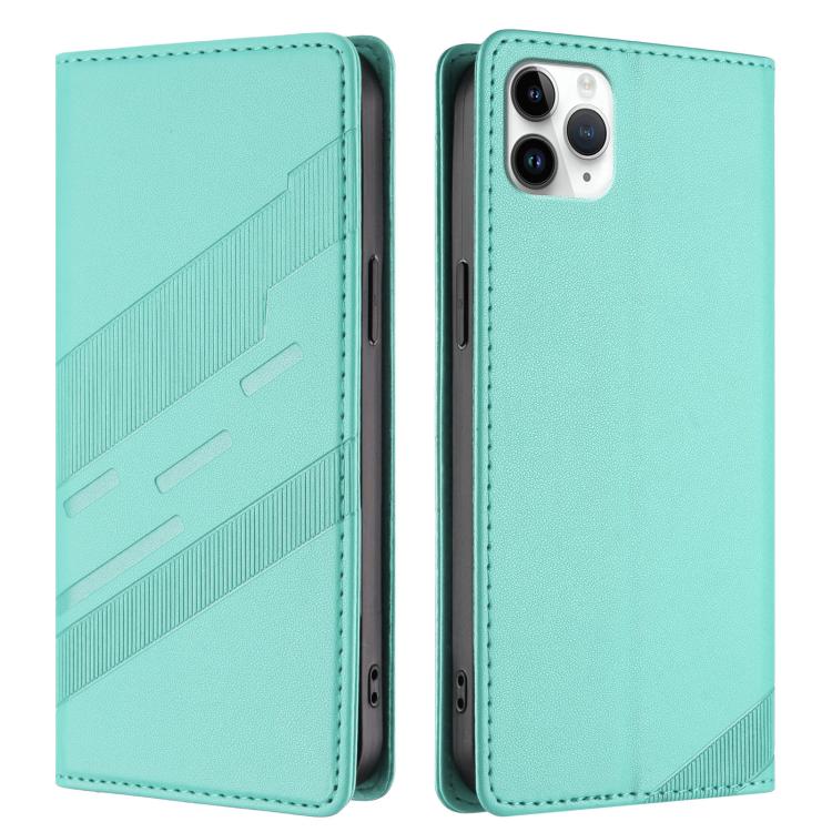 For iPhone 11 Pro Max Embossed Multi-functional Wallet Retro Leather Phone Case
