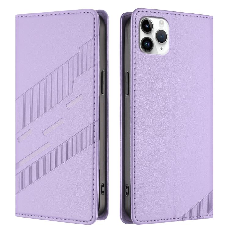 For iPhone 11 Pro Max Embossed Multi-functional Wallet Retro Leather Phone Case