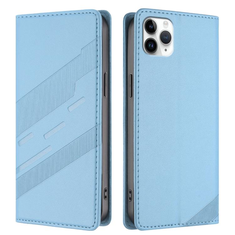 For iPhone 11 Pro Max Embossed Multi-functional Wallet Retro Leather Phone Case