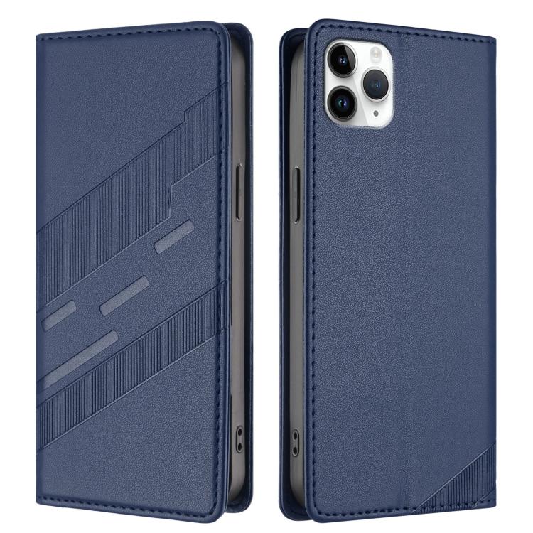 For iPhone 11 Pro Max Embossed Multi-functional Wallet Retro Leather Phone Case