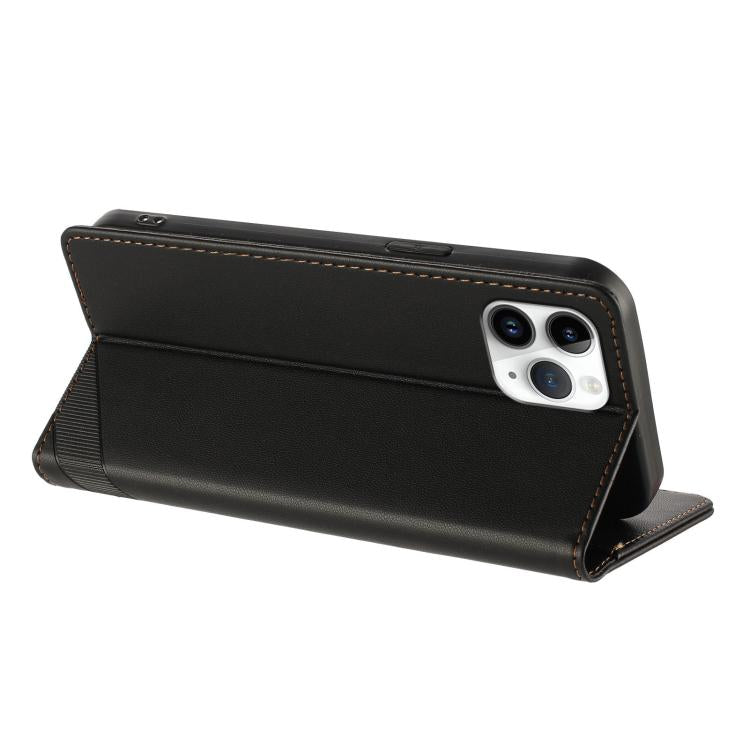 For iPhone 11 Pro Embossed Multi-functional Wallet Retro Leather Phone Case