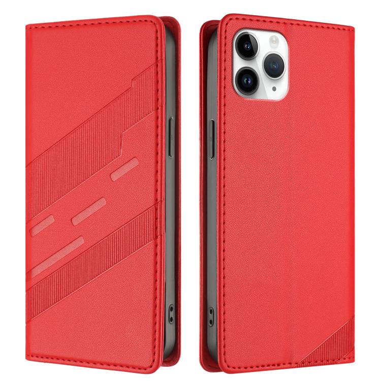 For iPhone 11 Pro Embossed Multi-functional Wallet Retro Leather Phone Case