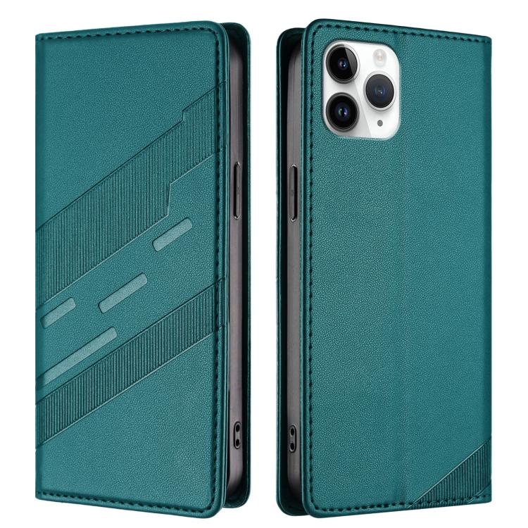 For iPhone 11 Pro Embossed Multi-functional Wallet Retro Leather Phone Case