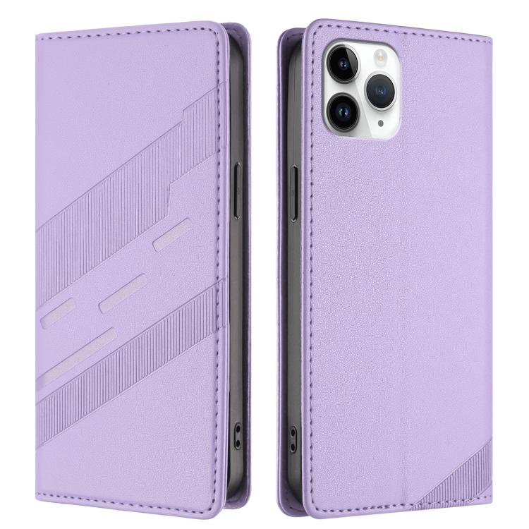 For iPhone 11 Pro Embossed Multi-functional Wallet Retro Leather Phone Case