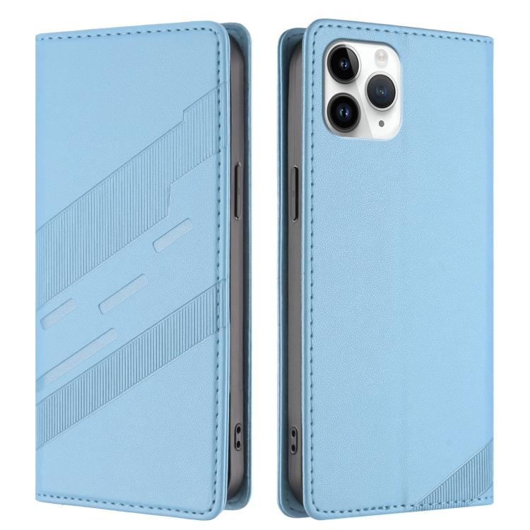 For iPhone 11 Pro Embossed Multi-functional Wallet Retro Leather Phone Case