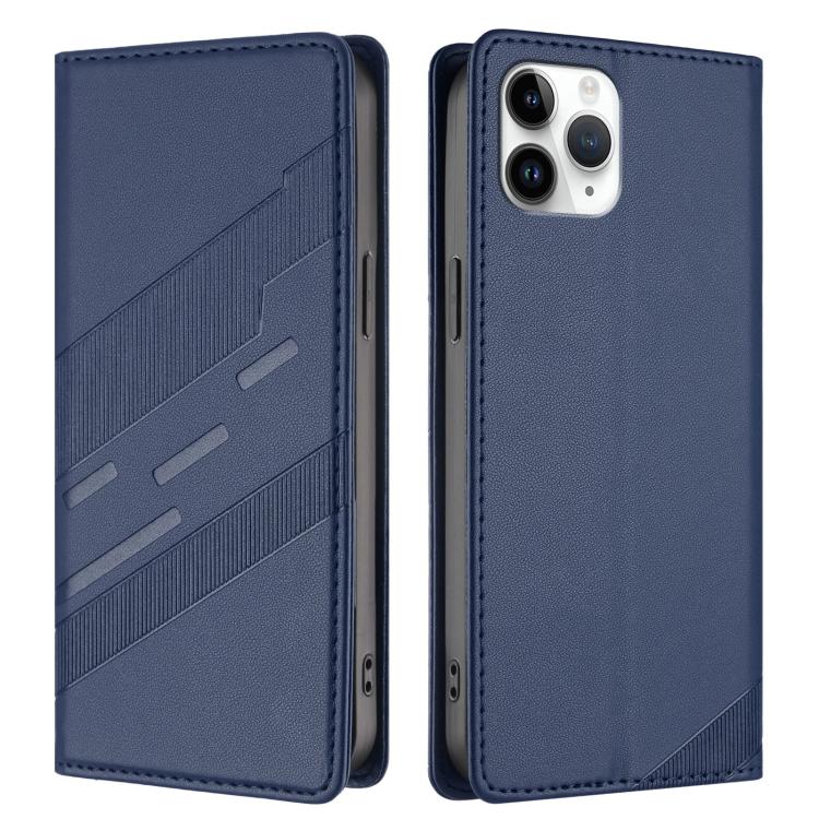 For iPhone 11 Pro Embossed Multi-functional Wallet Retro Leather Phone Case