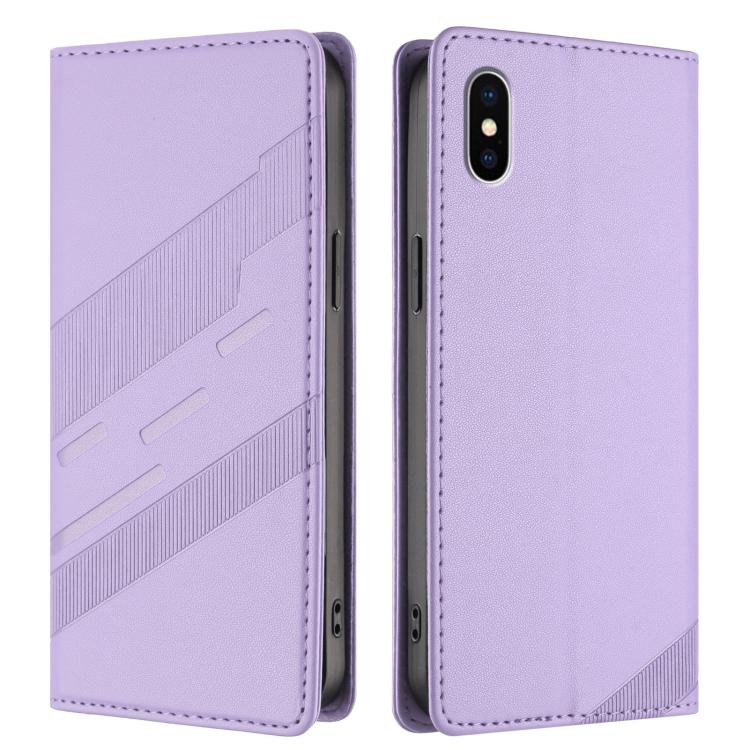 For iPhone XS / X Embossed Multi-functional Wallet Retro Leather Phone Case