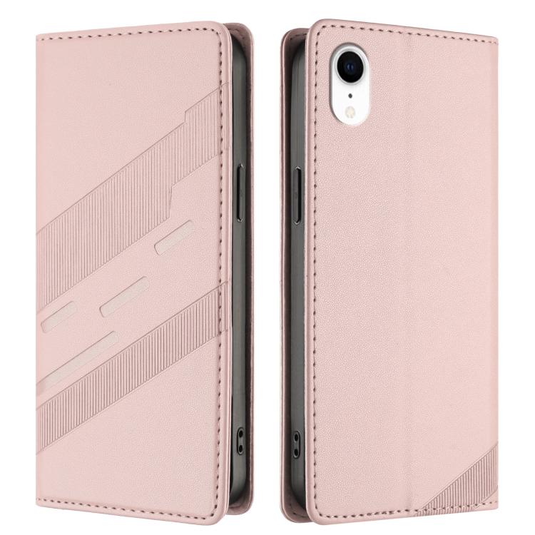 For iPhone XR Embossed Multi-functional Wallet Retro Leather Phone Case