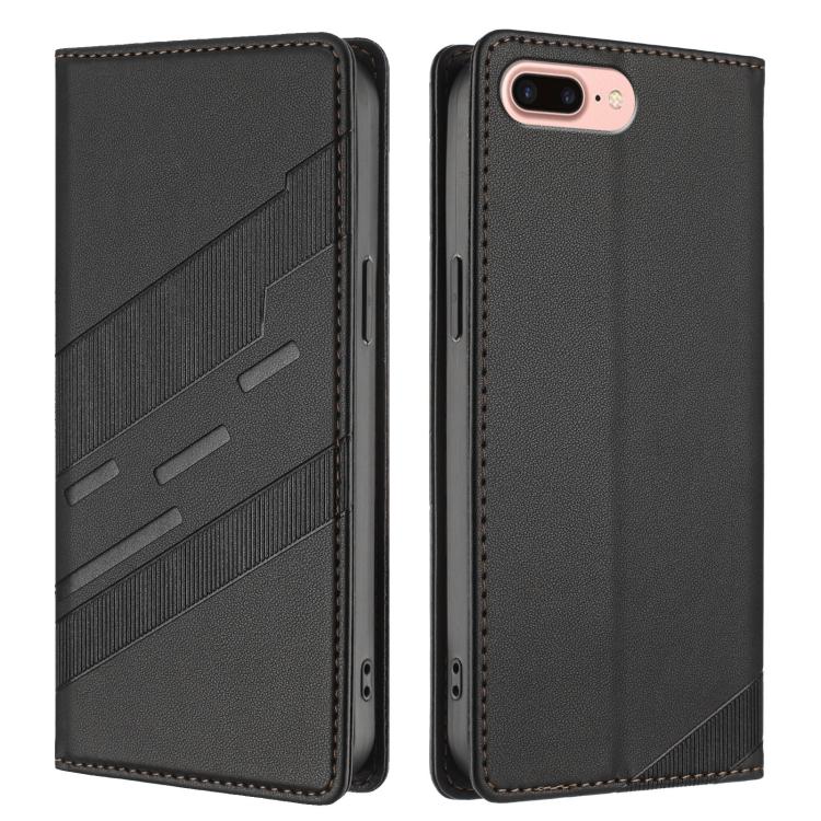 For iPhone 8 Plus / 7 Plus Embossed Multi-functional Wallet Retro Leather Phone Case
