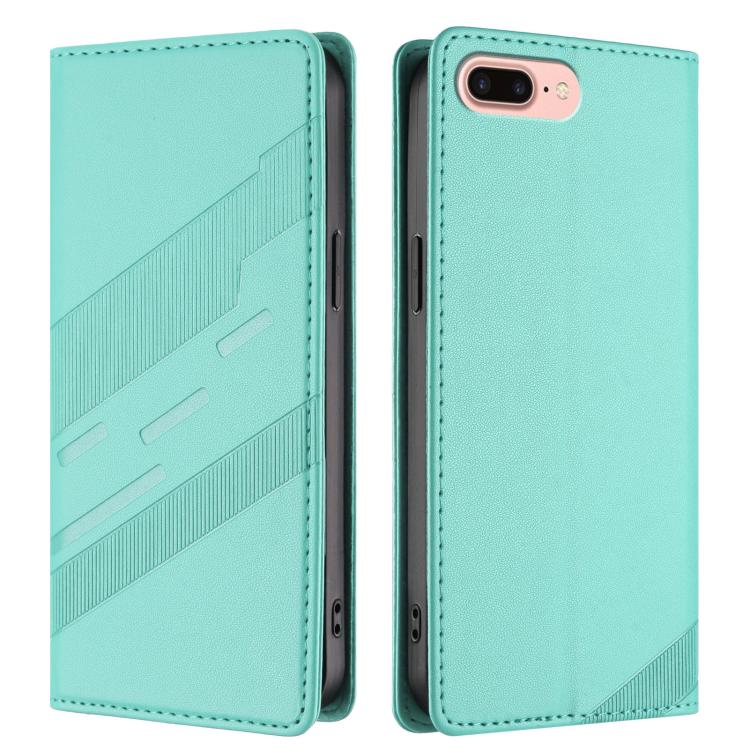 For iPhone 8 Plus / 7 Plus Embossed Multi-functional Wallet Retro Leather Phone Case