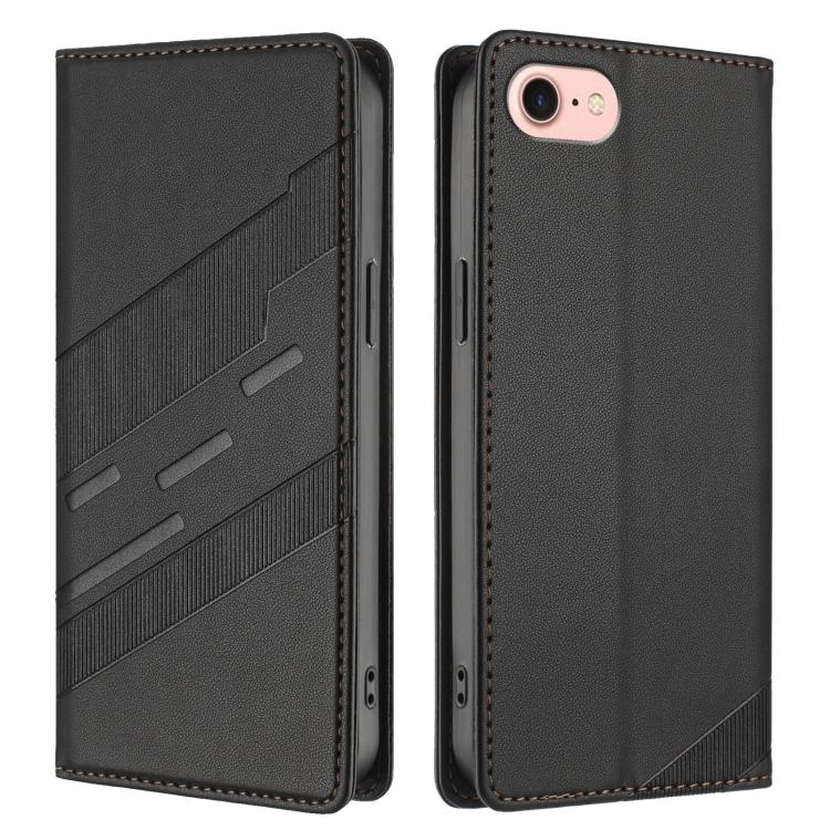 For iPhone SE 2022 / 2020 / 8 / 7 Embossed Multi-functional Wallet Retro Leather Phone Case